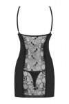 Obsessive Heartina chemise bielizna nocna komplet koszulka + stringi