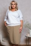 Italian Fashion Karina midi odzież spódnica dresowa