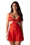 Obsessive Cupide Desir babydoll bielizna nocna komplet koszulka + stringi