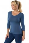 Babell Bluzka Manati 3/4 rękaw denim