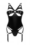Obsessive Gorset i stringi Armares czarny