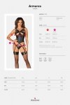 Obsessive Gorset i stringi Armares czarny