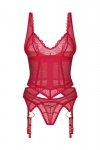 Obsessive Gorset i stringi Cupide Desir czerwony
