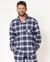 Piżama Key MNS 411 B24 Flanela dł/r M-2XL męska rozpinana
