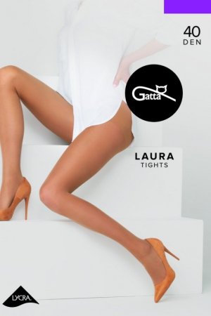 GATTA LAURA - Rajstopy damskie Lycra  półmat 40 DEN-6XXL