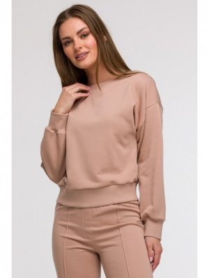 BeWear B293 Bluza z otwartymi plecami - mokka