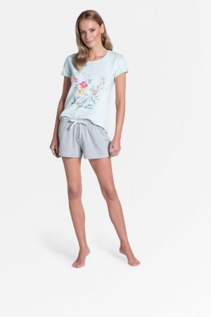 Henderson Ladies Piżama Tamia 38888-60X Błękitno-Szara
