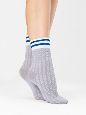 Fiore Skarpetki Player 80 Den Grey-Cobalt