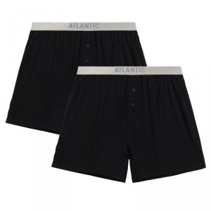 Atlantic Bokserki 2BMB 005 2-pak czarne
