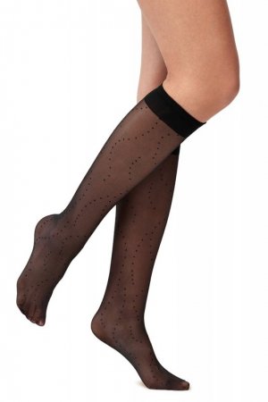 Gabriella Podkolanówki Agna 1247 czarne