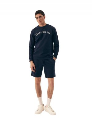 Esotiq-Henderson Piżama komplet Del 42637 granatowy