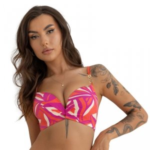 Kris line Biustonosz kąpielowy Twist brassiere róż-pomar.