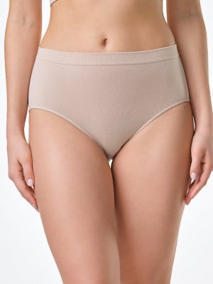 Spiman NATURE Figi z wysokim stanem z włókna bambusowego, Cipria/Beż