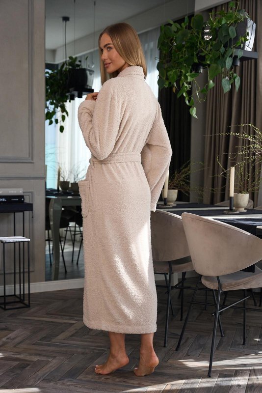 Szlafrok L&amp;L 2558 Celeste długi M-2XL damski - WYSYŁKA 24H