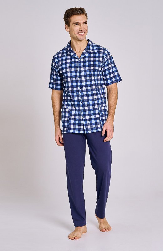 Piżama Taro Sammuel 3183 kr/r M-2XL męska rozpinana - WYSYŁKA 24H