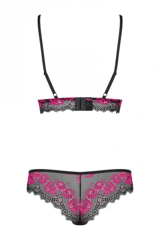 OBSESSIVE TULIA KOMPLET 2-CZĘŚCIOWY CZARNY