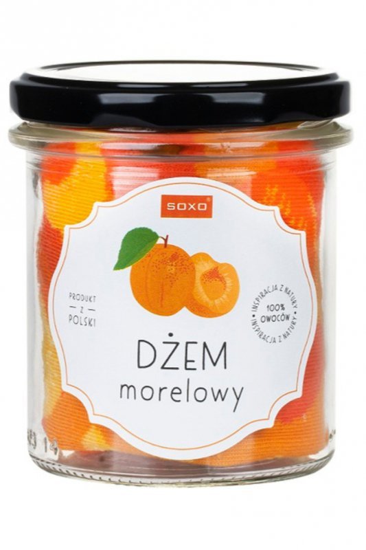 SOXO SKARPETY SOXO W SŁOIKU - DŻEM MORELOWY
