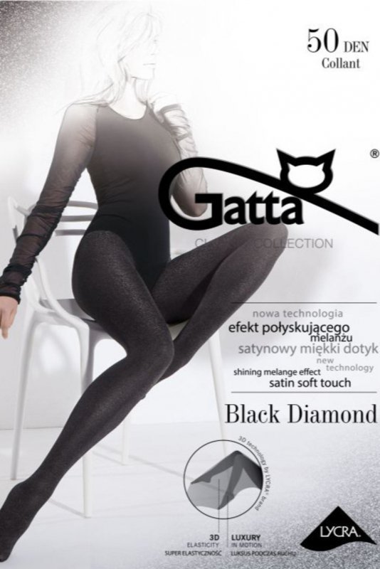 GATTA BLACK DIAMOND - Rajstopy damskie 50 DEN