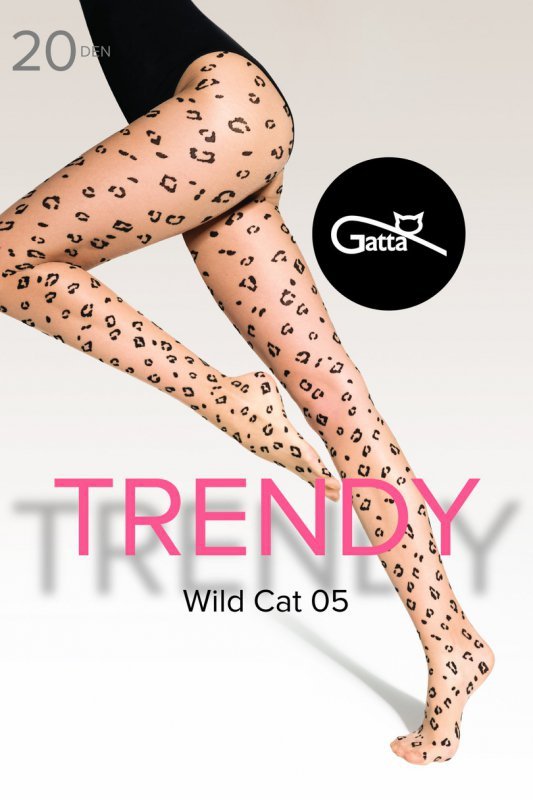 GATTA WILD CAT - 05 Rajstopy  wzorzyste