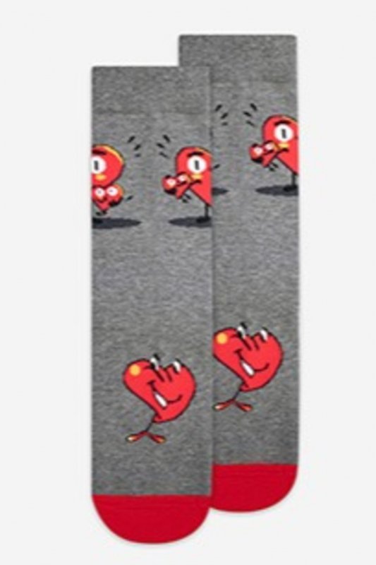 GATTA SKARPETKI WZOROWANE U04.156 walentynkowe