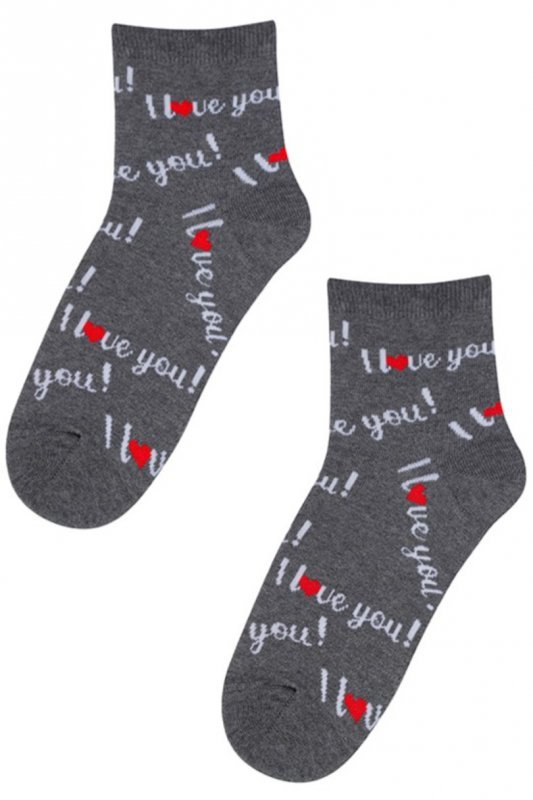 WOLA Skarpetki wzorzyste damskie PERFECT WOMAN walentynkowe