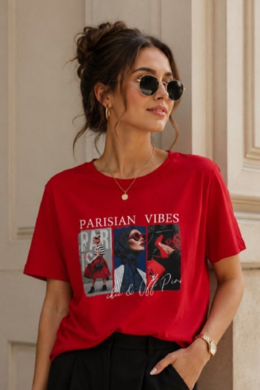 OFF PINK BLUZKA PARISIAN VIBES