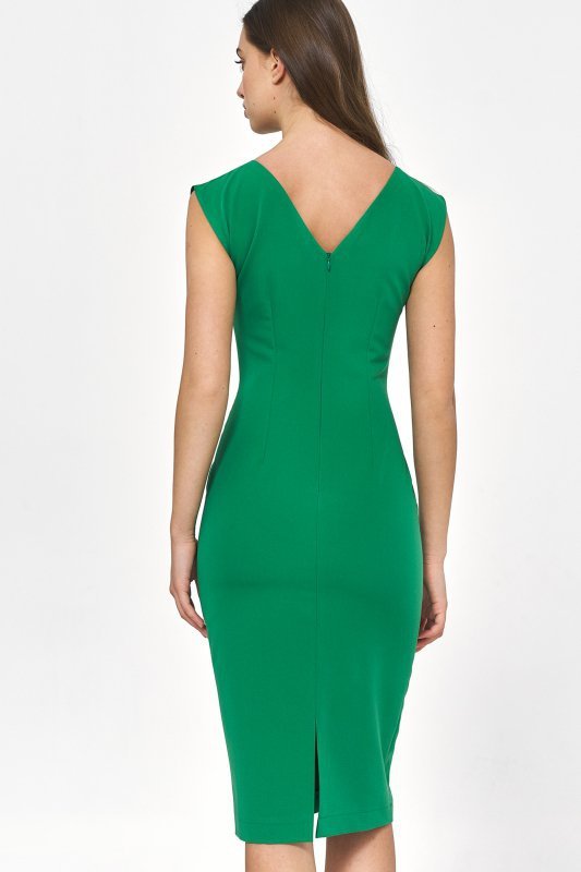 Nife Zielona sukienka o ołówkowym fasonie - S220