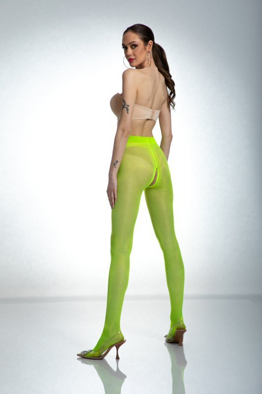 Amour Rajstopy Hip Gloss Fluo Żółty 20 DEN