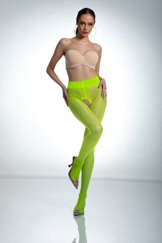 Amour Rajstopy Hip Gloss Fluo Żółty 20 DEN