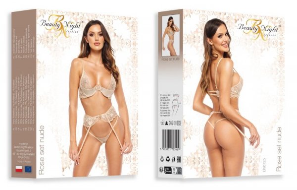 Beauty Night Rose set nude