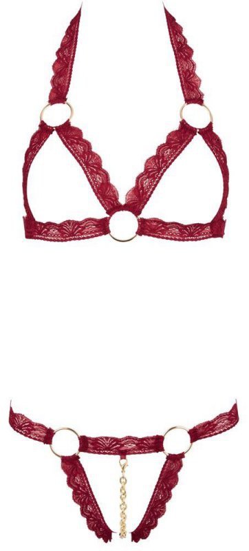 Cottelli LINGERIE Bra Set open red
