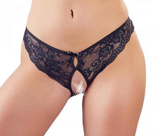 Cottelli LINGERIE Crotchless Lace Briefs