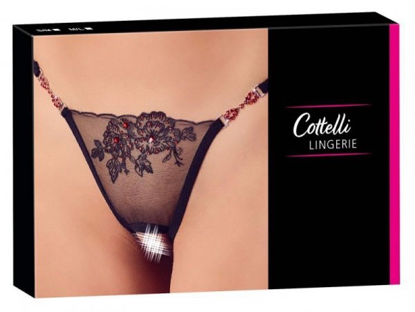 Cottelli LINGERIE String Red Gemstones