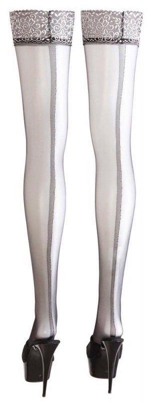 Cottelli LEGWEAR Hold-up Stockings with Seam