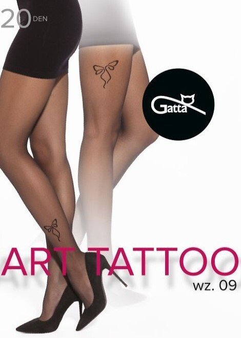 Gatta RAJSTOPY GATTA ART TATTOO WZ 09 XL