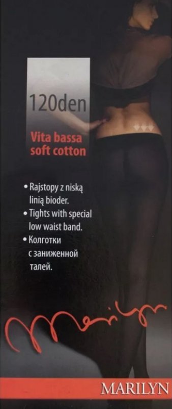 Marilyn RAJSTOPY MARILYN SOFT 120 V B NERO
