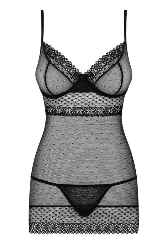 Obsessive 1 KOMPLET OBSESSIVE 817-CHE-1 KOSZULKA I STRINGI PROMO