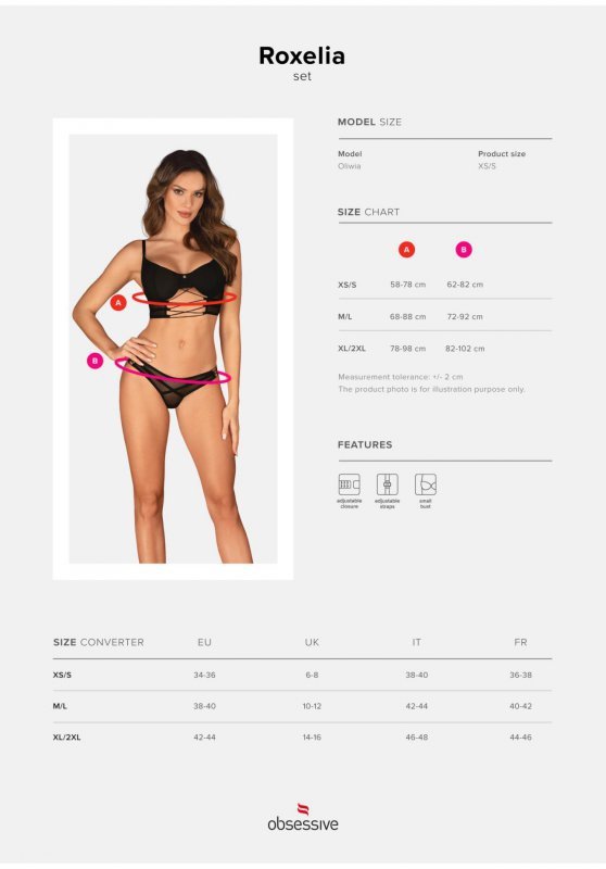 Obsessive 1 Roxelia komplet 2-częściowy PROMO