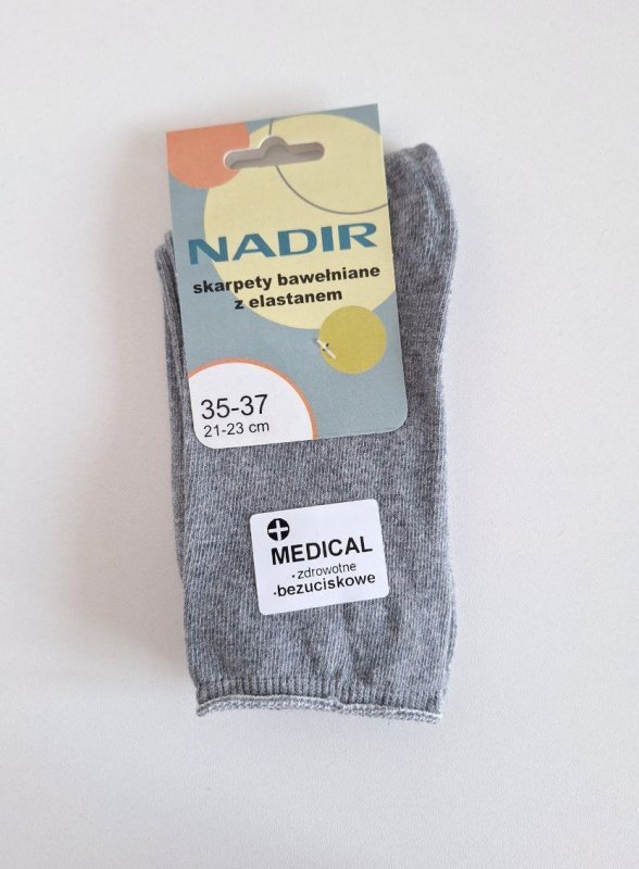 NADIR SKARPETY BEZUCISKOWE Z ELASTANEM