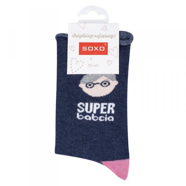 SOXO SKARPETY DAMSKIE SOXO BABCIA SALE