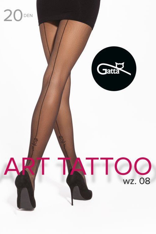 GATTA RAJSTOPY ART TATTOO 20 DEN R.5 W.08