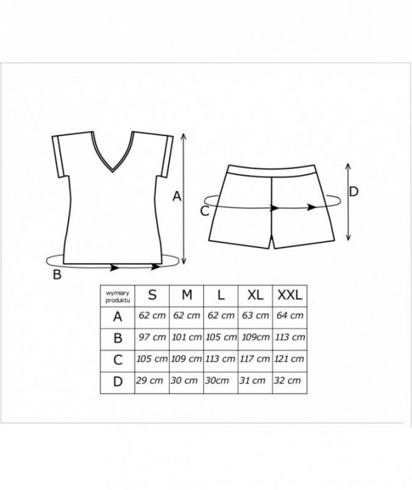 DONNA PIŻAMA DAMSKA EMILIA SHORT