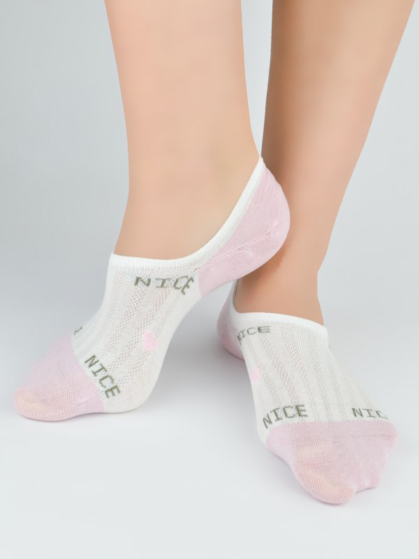 NOVITI STOPKI DAMSKIE ST091 AŻUR SILIKON