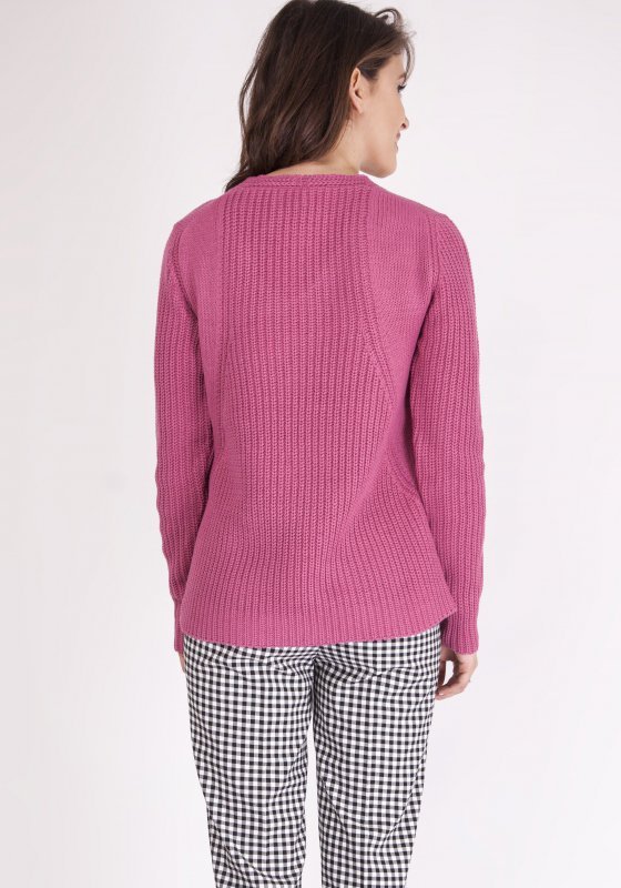 MKMSwetry Sweter Victoria SWE 123 Różowy