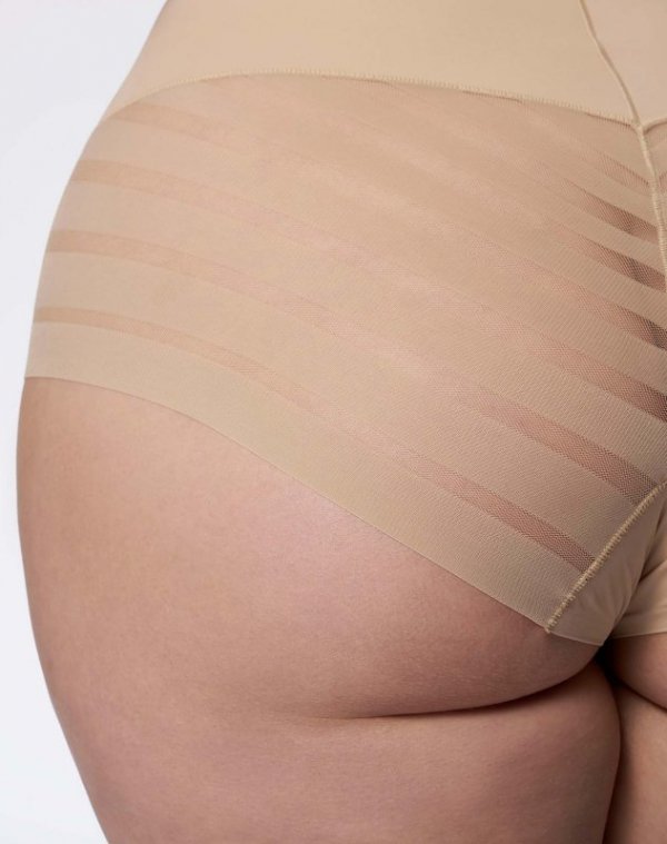 Julimex Body 119 Mesh Body Open Biust Naturalne