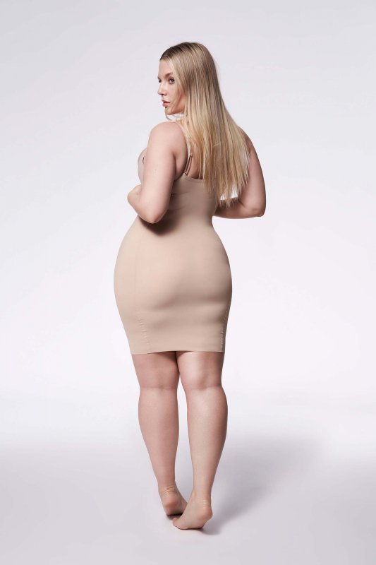 Julimex Halka 222 Basic Slip Open Biust Naturalna