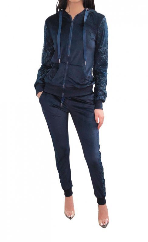 Vittoria Ventini Dres welurowy 5th Avenue Royal Blue WJ8798