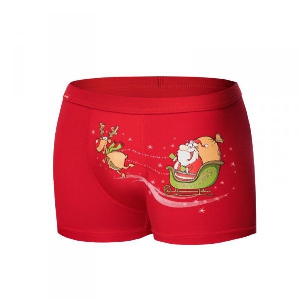 Cornette Bokserki Santa&#039;s Sleigh 007/67 Red