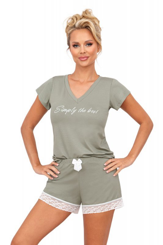 Donna Piżama Simply 1/2 Olive