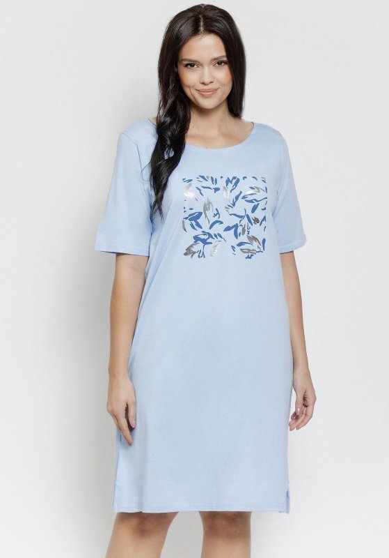 Taro Koszula nocna Valentina Maxi 3573 Niebieska